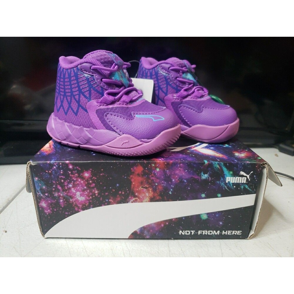 Puma LaMelo Ball MB1 size 4C Kids Shoes New With Tags And zOriginal Box